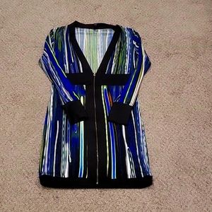 Multicolor Striped Mini Dress